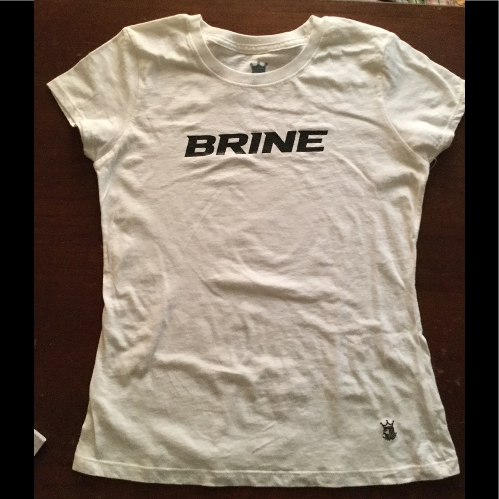 Brine V-neck White T-shirt Small